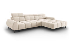 4-zits hoekbank Alyse velvet rechts