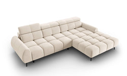 4-zits hoekbank Alyse velvet rechts