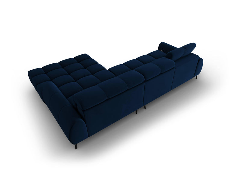 4-zits hoekbank Alyse velvet rechts