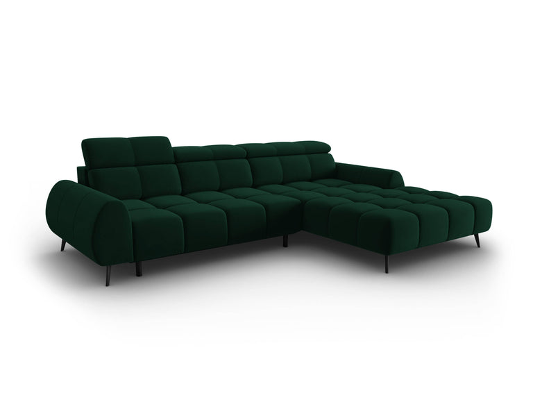 4-zits hoekbank Alyse velvet rechts