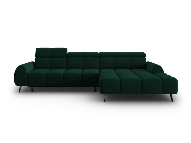 4-zits hoekbank Alyse velvet rechts