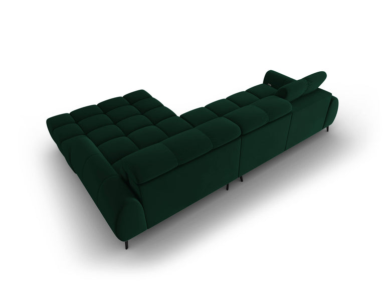 4-zits hoekbank Alyse velvet rechts