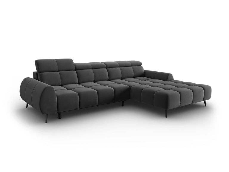 4-zits hoekbank Alyse velvet rechts