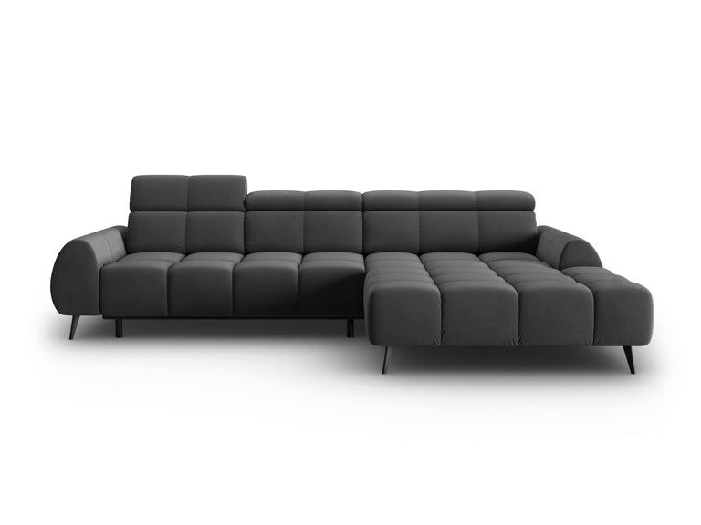 4-zits hoekbank Alyse velvet rechts