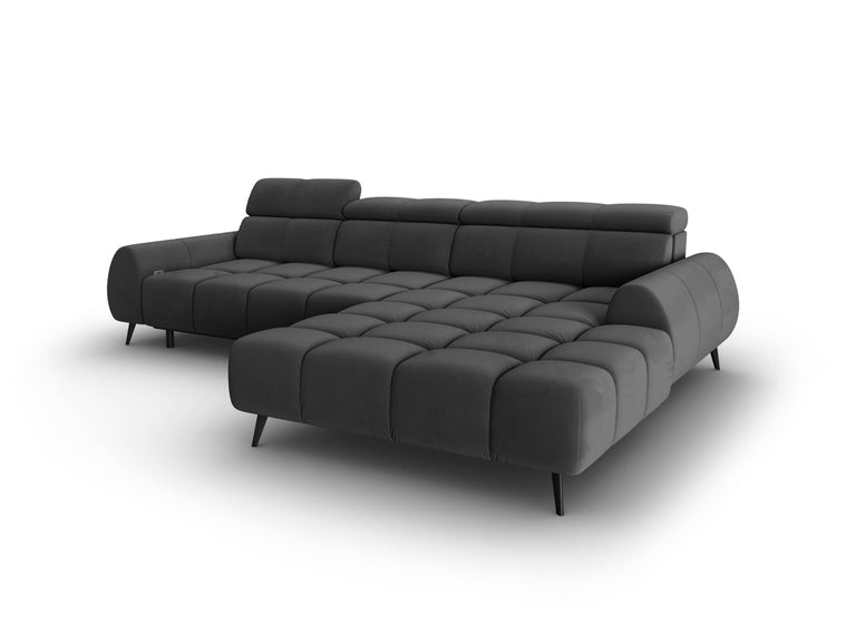 4-zits hoekbank Alyse velvet rechts