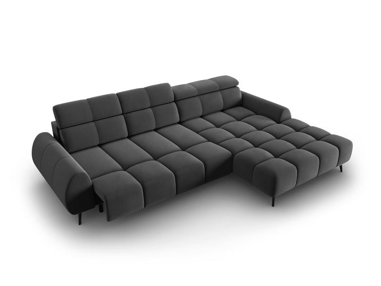 4-zits hoekbank Alyse velvet rechts