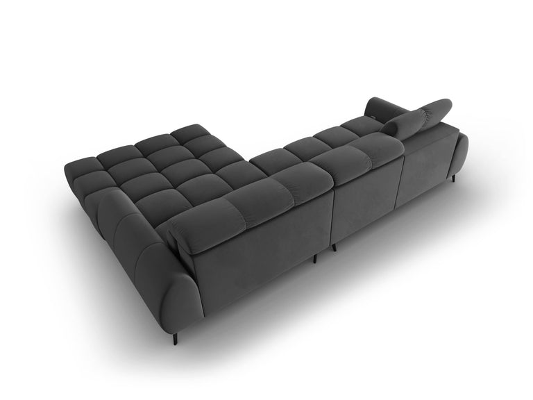 4-zits hoekbank Alyse velvet rechts