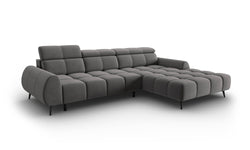 4-zits hoekbank Alyse velvet rechts