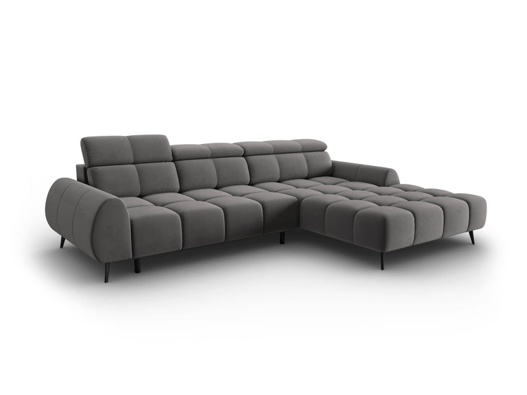 4-zits hoekbank Alyse velvet rechts