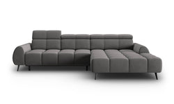 4-zits hoekbank Alyse velvet rechts