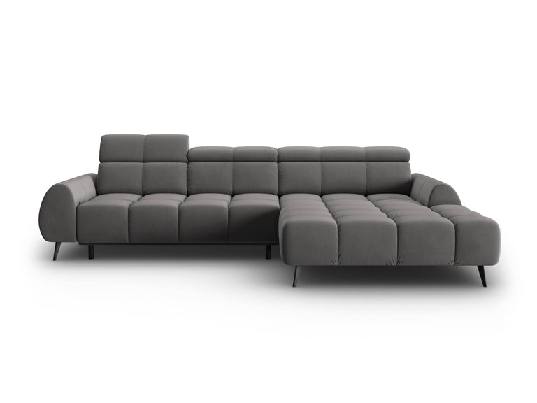 4-zits hoekbank Alyse velvet rechts