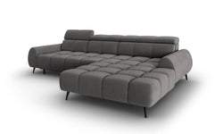 4-zits hoekbank Alyse velvet rechts