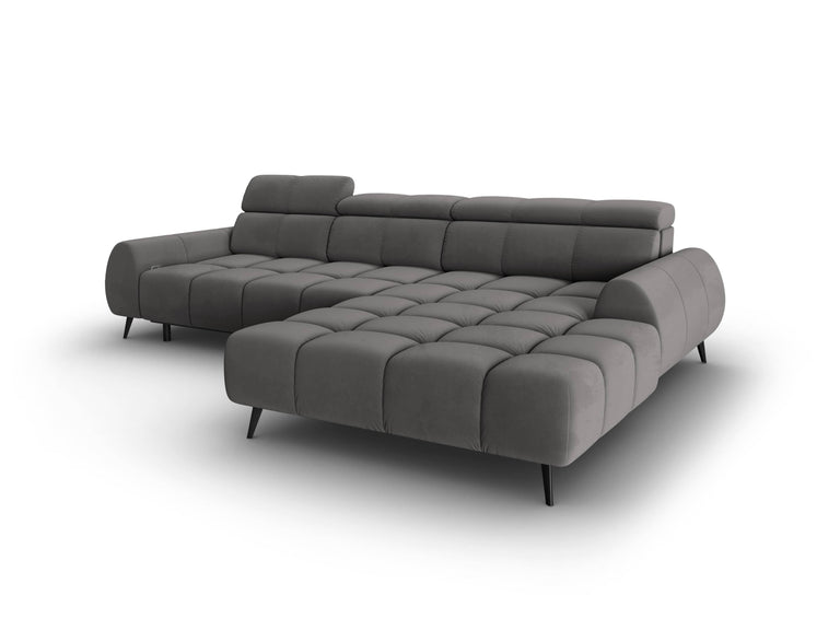 4-zits hoekbank Alyse velvet rechts