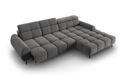 4-zits hoekbank Alyse velvet rechts