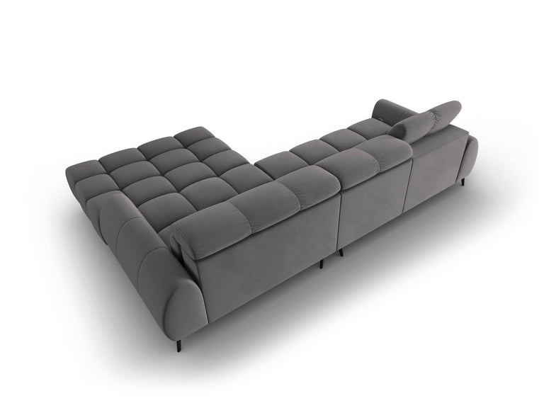 4-zits hoekbank Alyse velvet rechts