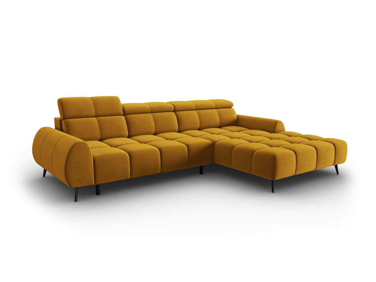 4-zits hoekbank Alyse velvet rechts