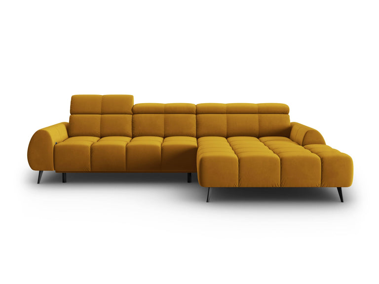 4-zits hoekbank Alyse velvet rechts
