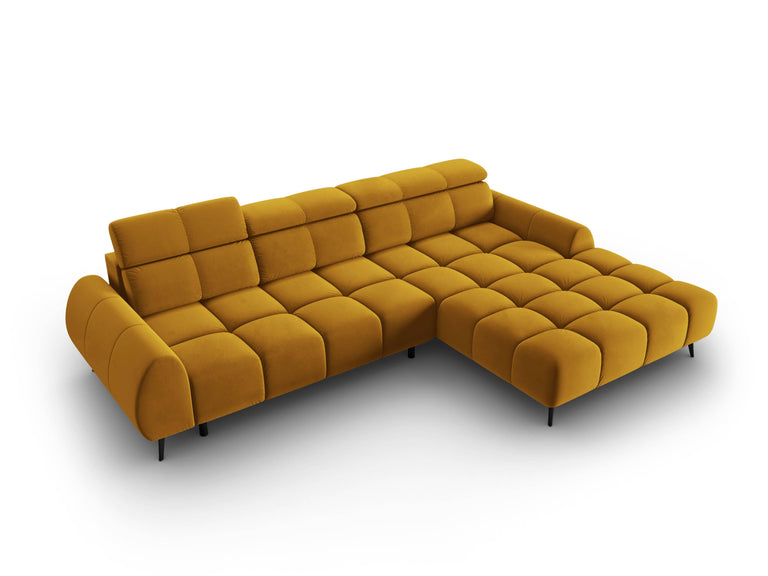 4-zits hoekbank Alyse velvet rechts