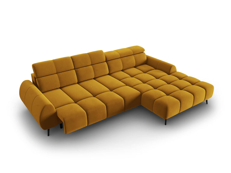 4-zits hoekbank Alyse velvet rechts