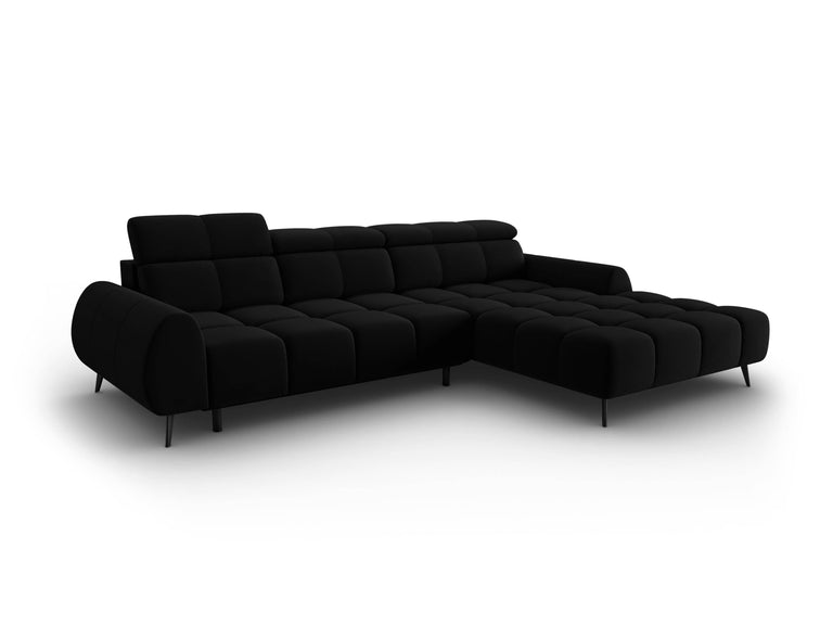 4-zits hoekbank Alyse velvet rechts