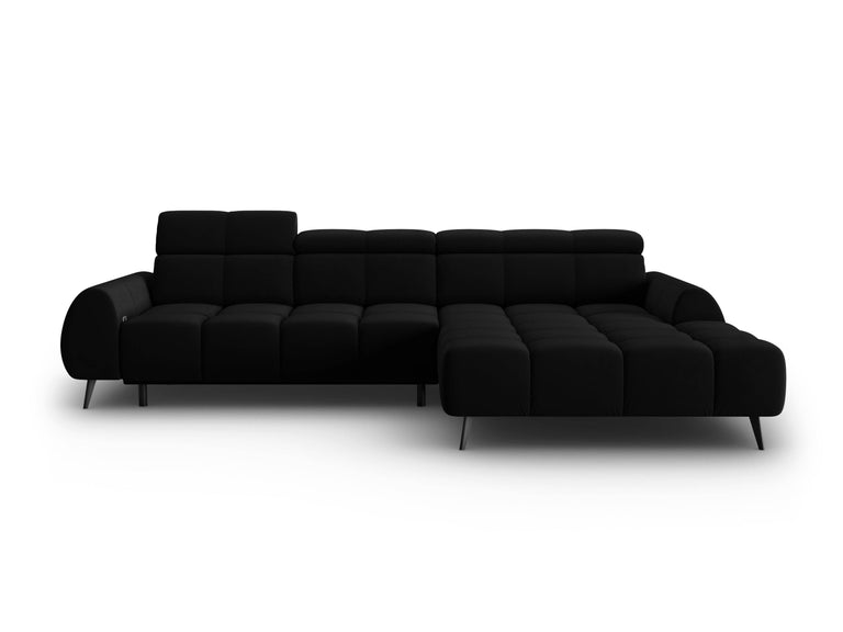 4-zits hoekbank Alyse velvet rechts