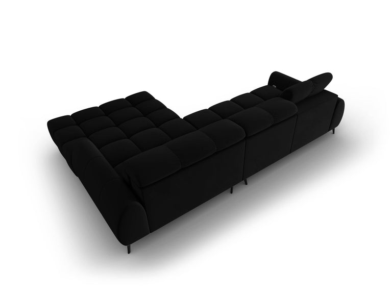 4-zits hoekbank Alyse velvet rechts