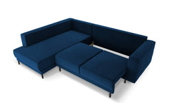 4-zits hoekslaapbank Caro velvet links