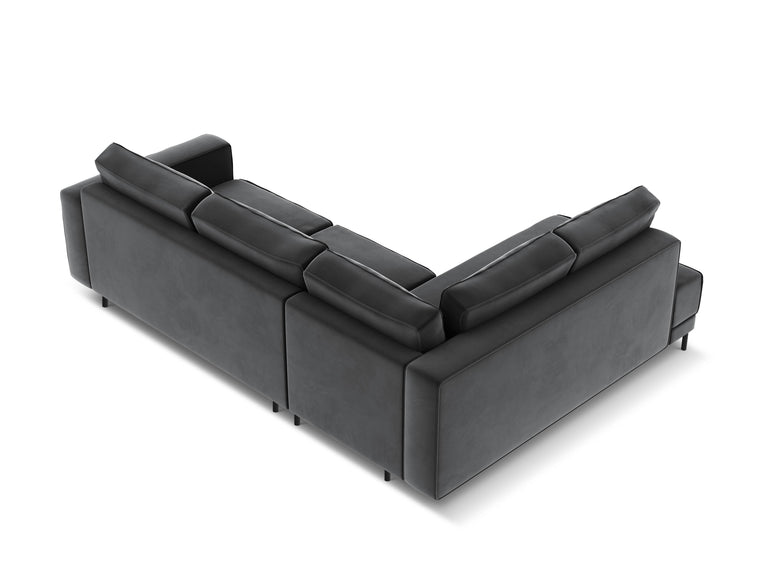 4-zits hoekslaapbank Caro velvet links
