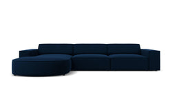 4-zits hoekbank Jodie velvet Chaise Longue links