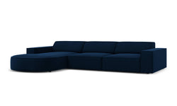 4-zits hoekbank Jodie velvet Chaise Longue links