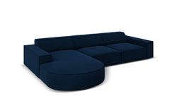 4-zits hoekbank Jodie velvet Chaise Longue links