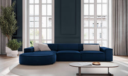 4-zits hoekbank Jodie velvet Chaise Longue links