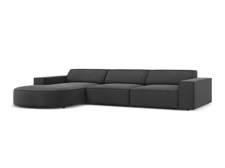 4-zits hoekbank Jodie velvet Chaise Longue links