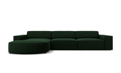 4-zits hoekbank Jodie velvet Chaise Longue links