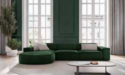 4-zits hoekbank Jodie velvet Chaise Longue links