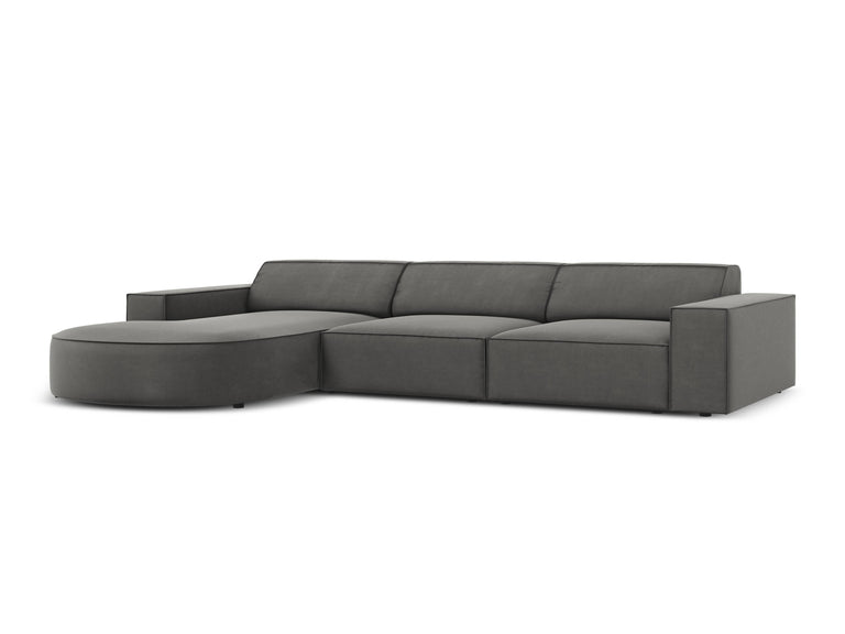 4-zits hoekbank Jodie velvet Chaise Longue links