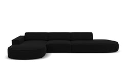 5-zits hoekbank Jodie velvet Chaise Longue links