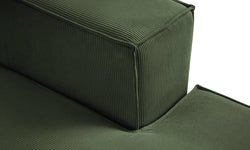 Hoekbank Carlo rechts ribstof