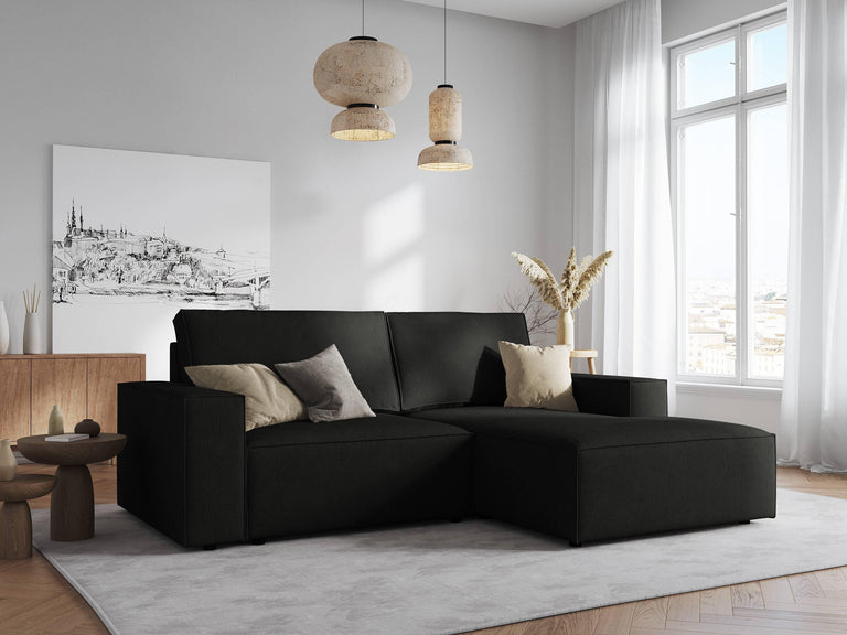 Hoekbank Carlo rechts ribstof