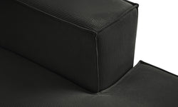 Hoekbank Carlo rechts ribstof