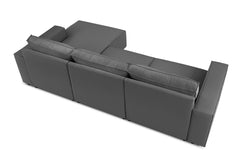 3.5-zitshoekbank Carlo rechts ribstof