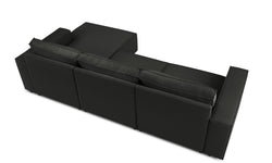 3.5-zitshoekbank Carlo rechts ribstof