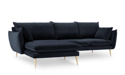 3.5-zitshoekbank Elio links velvet