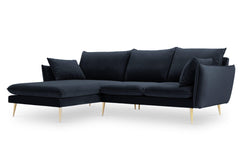 3.5-zitshoekbank Elio links velvet