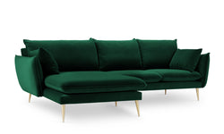 3.5-zitshoekbank Elio links velvet