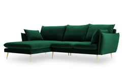 3.5-zitshoekbank Elio links velvet