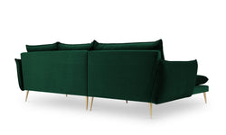 3.5-zitshoekbank Elio links velvet