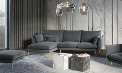 3.5-zitshoekbank Elio links velvet