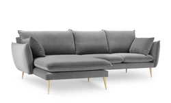 3.5-zitshoekbank Elio links velvet