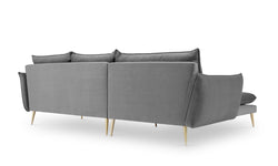 3.5-zitshoekbank Elio links velvet